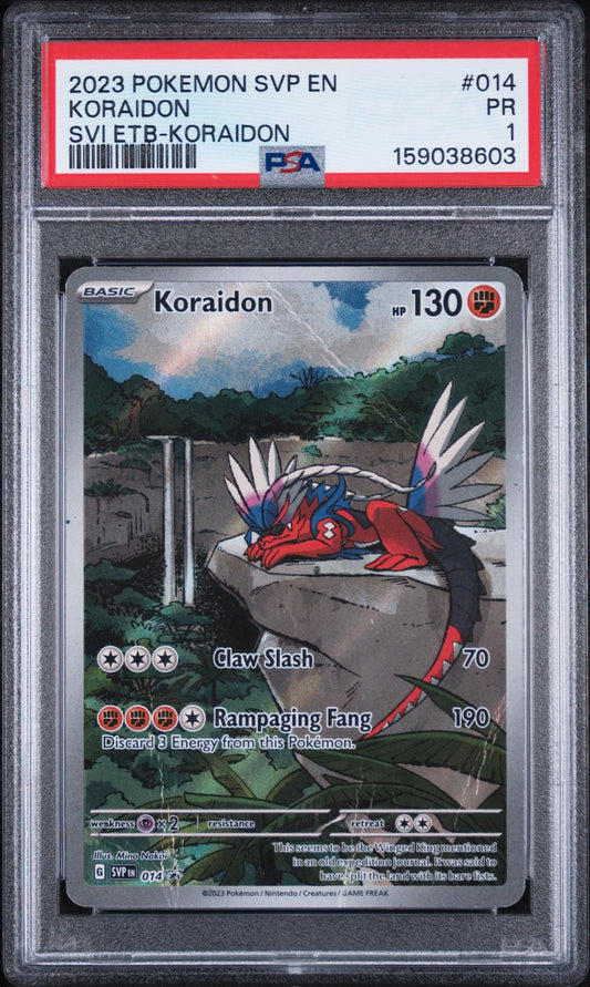 Koraidon PSA 1 2023 Pokemon Svp En Sv Black Star Promo #014 - POP 2