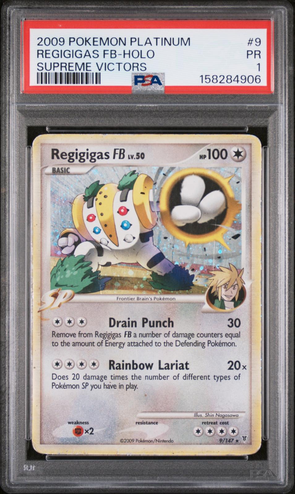 Regigigas FB LV. 50 Holo PSA 1 2009 Pokemon Platinum Supreme Victors #9 - POP 1