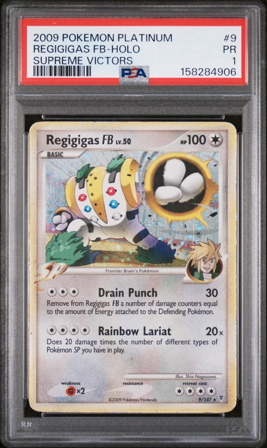 Regigigas FB LV. 50 Holo PSA 1 2009 Pokemon Platinum Supreme Victors #9 - POP 1