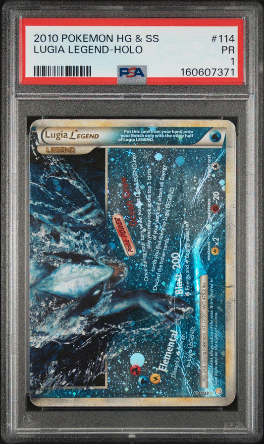 Lugia Legend Holo PSA 1 2010 Pokemon Heartgold & Soulsilver #114 - LOW POP