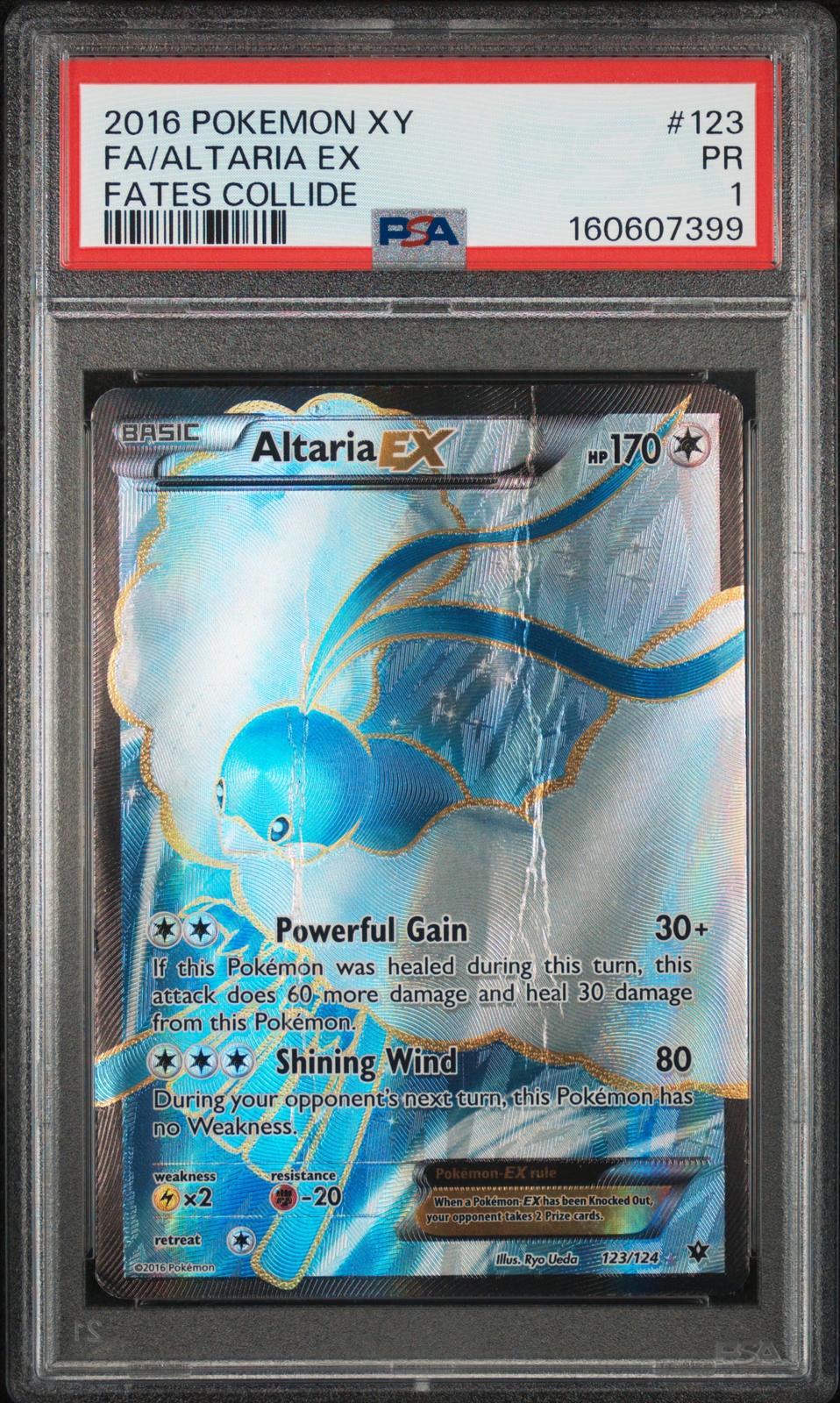 Altaria EX PSA 1 2016 Pokemon XY Fates Collide #123 - POP 8