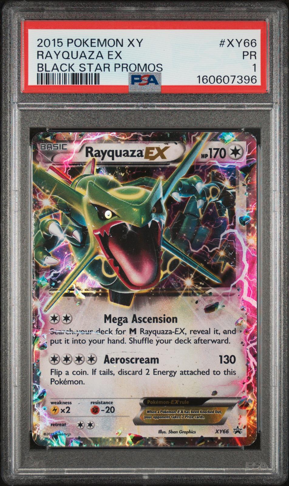 Rayquaza EX PSA 1 2015 Pokemon XY Black Star Promos #XY66 - POP 18