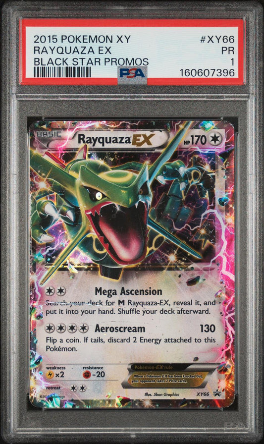 Rayquaza EX PSA 1 2015 Pokemon XY Black Star Promos #XY66 - POP 18