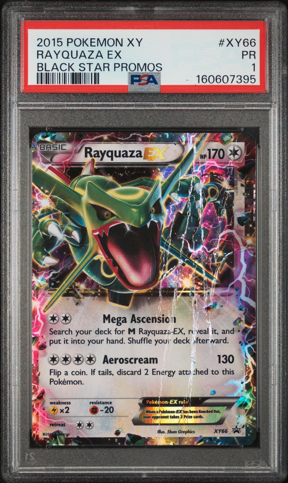 Rayquaza EX PSA 1 2015 Pokemon XY Black Star Promos #XY66 - POP 18