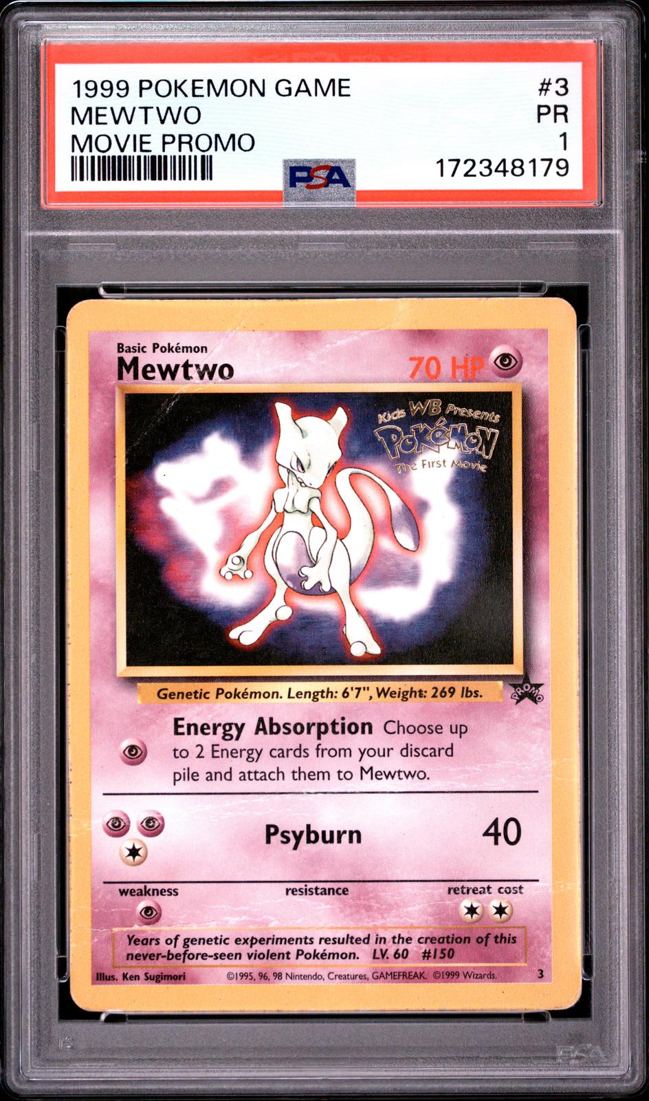 Mewtwo Movie Promo PSA 1 1999 Pokemon Game Movie #3