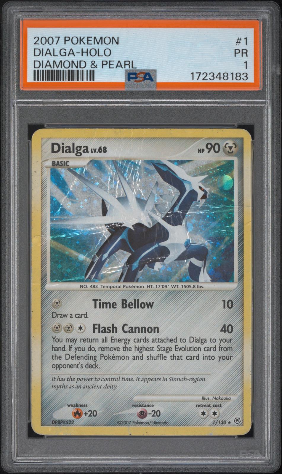 Dialga Holo PSA 1 2007 Pokemon Diamond & Pearl #1 - POP 8