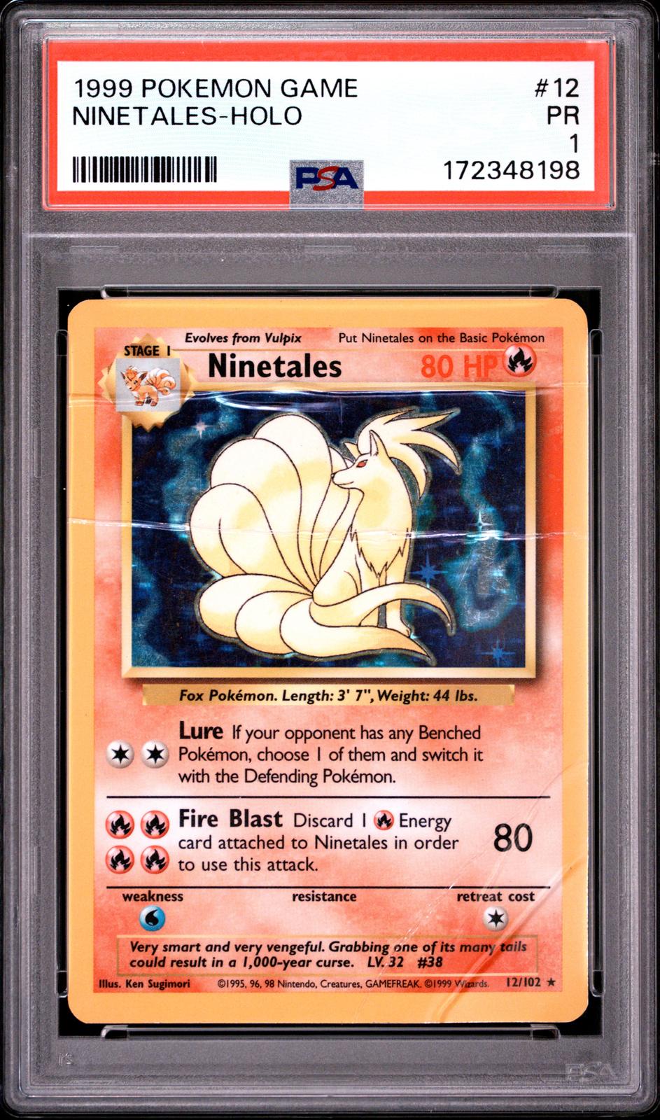 Ninetales Holo PSA 1 1999 Base Set #12