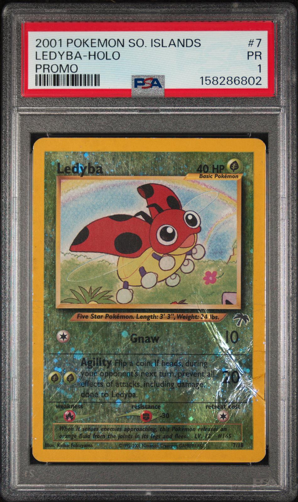 Ledyba Holo Promo PSA 1 2001 Pokemon Southern Islands Promo #7 - POP 7