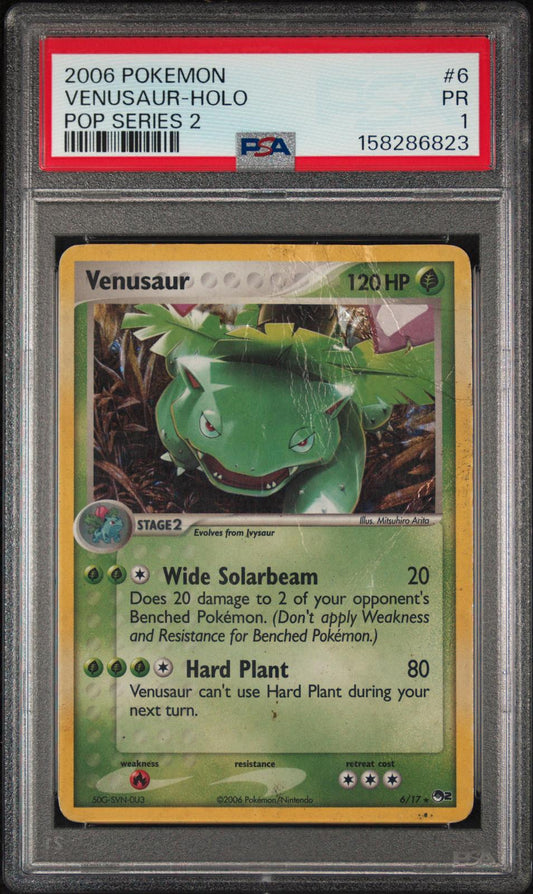 Venusaur Holo PSA 1 2006 Pokemon Pop Series 2 #6 - LOW POP