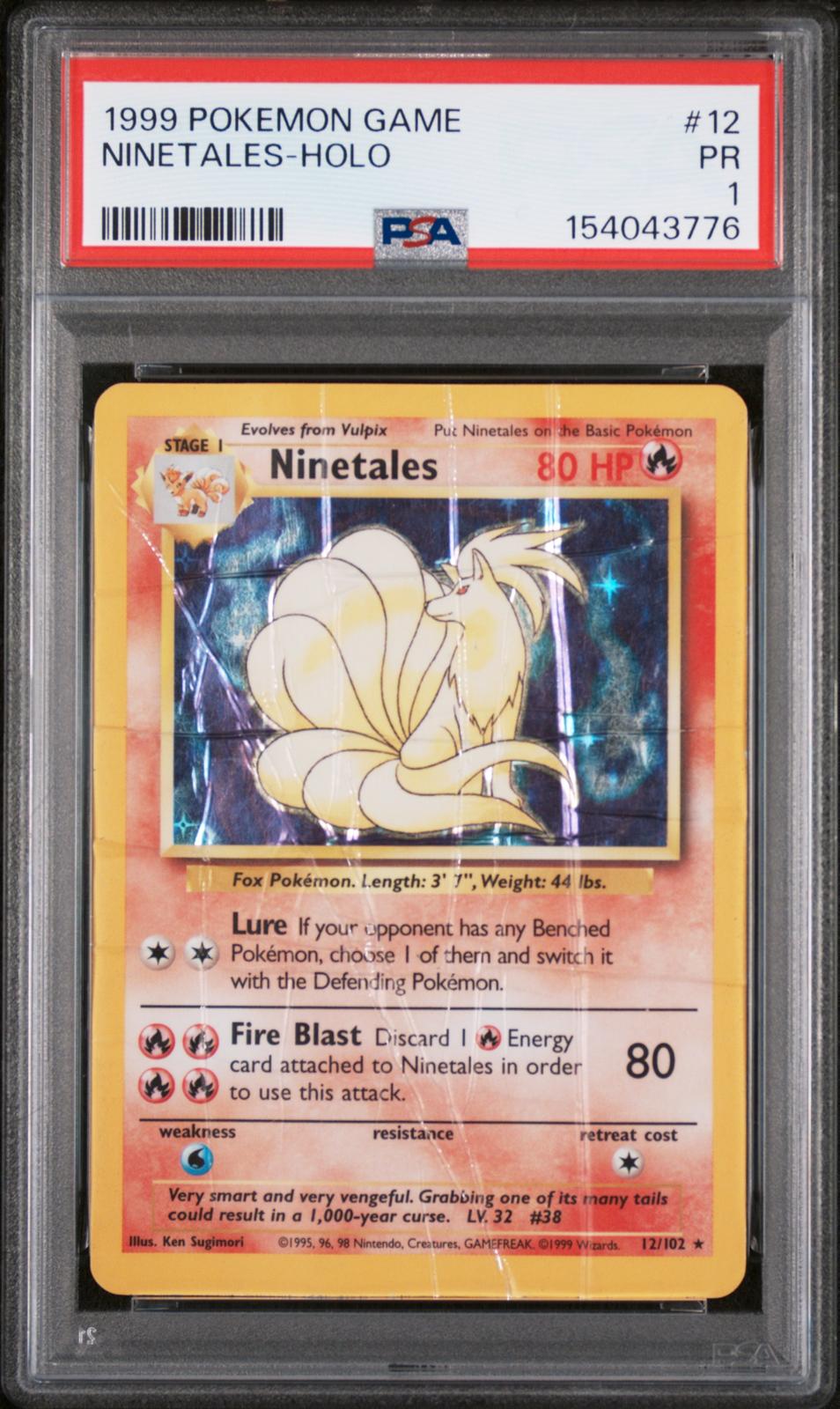 Ninetales Holo PSA 1 1999 Base Set #12
