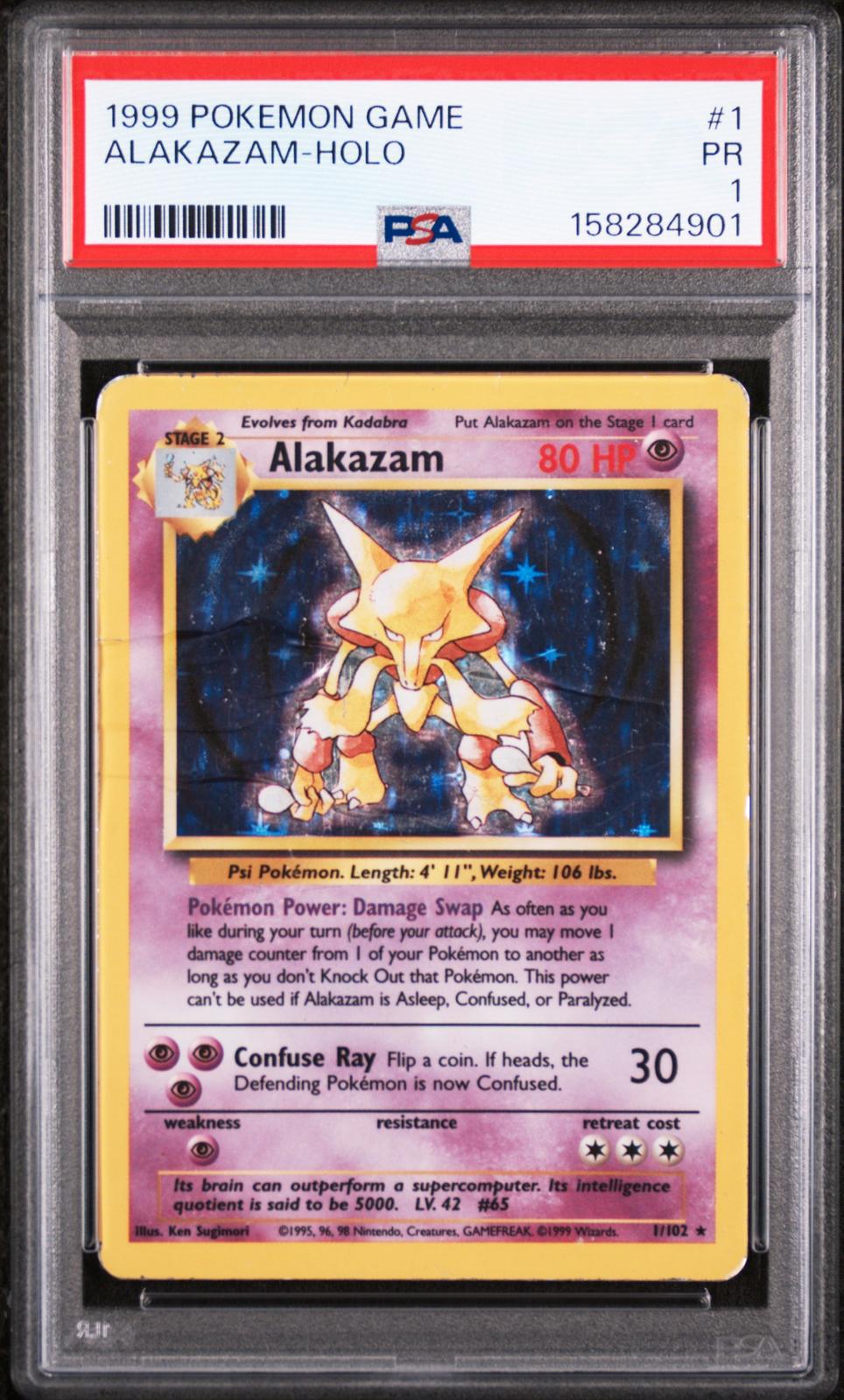 Alakazam Holo PSA 1 1999 Base Set #1