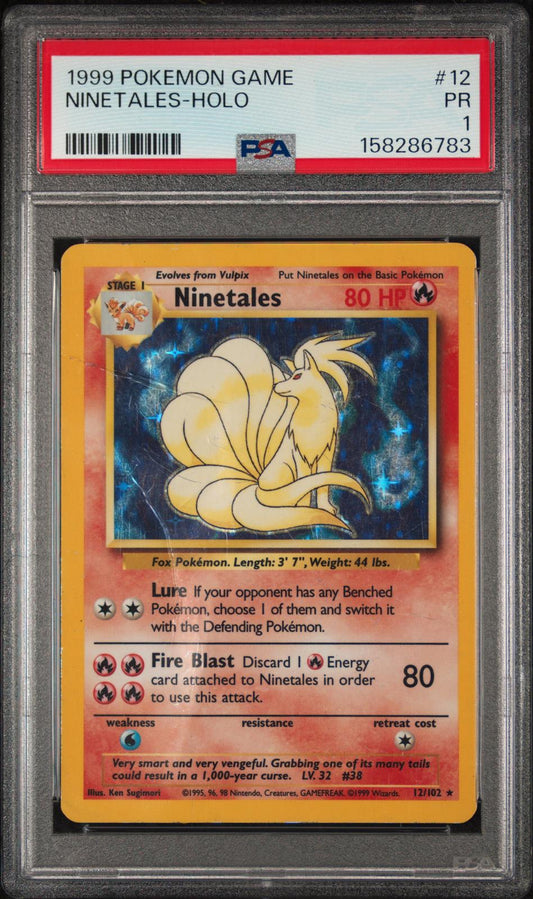 Ninetales Holo PSA 1 1999 Base Set #12