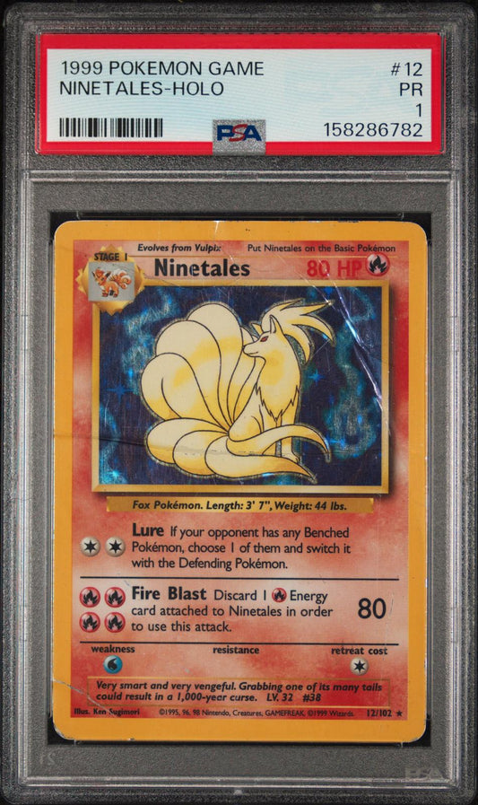 Ninetales Holo PSA 1 1999 Base Set #12