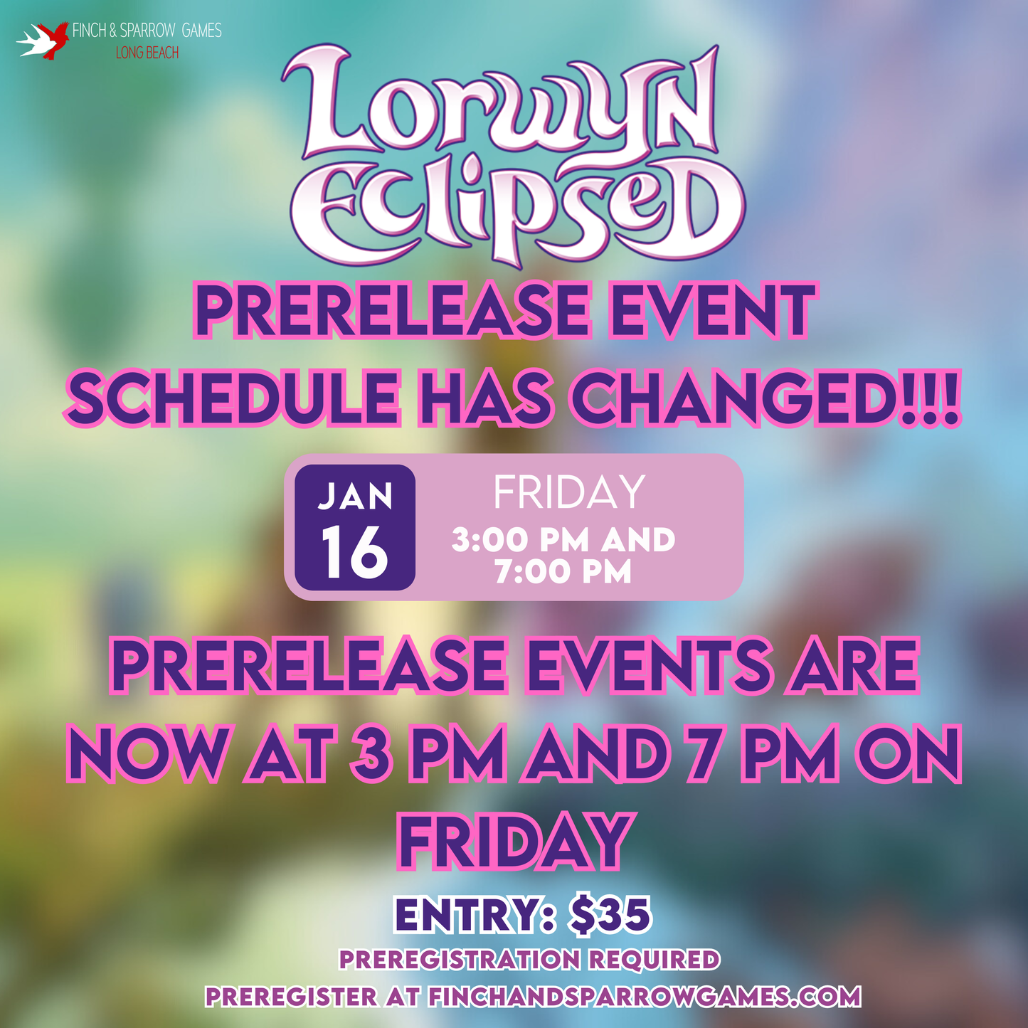 Magic the Gathering | Lorwyn Eclipsed Prerelease Sealed Events