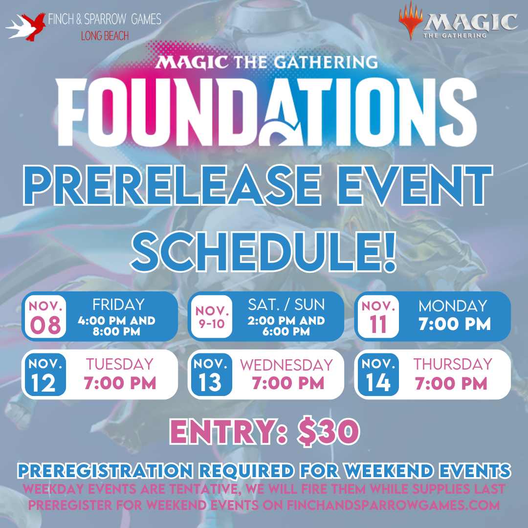 Foundations Prerelease Sealed Events