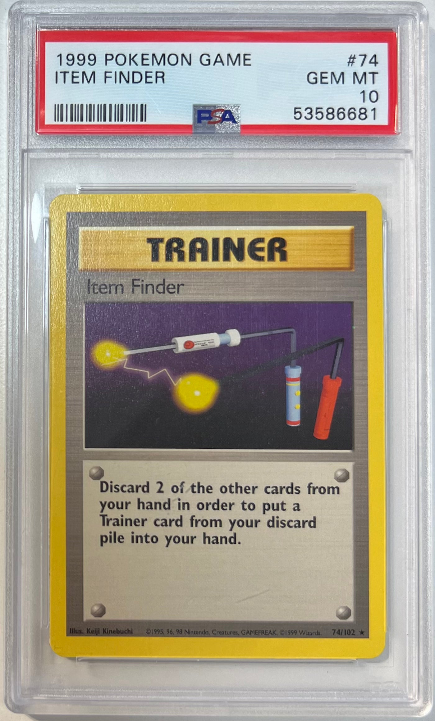 Item Finder PSA 10 1999 Pokemon Base Set #74