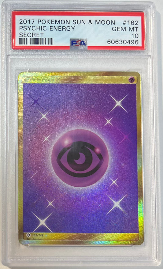 Psychic Energy Secret PSA 10 2017 Pokemon SM #162