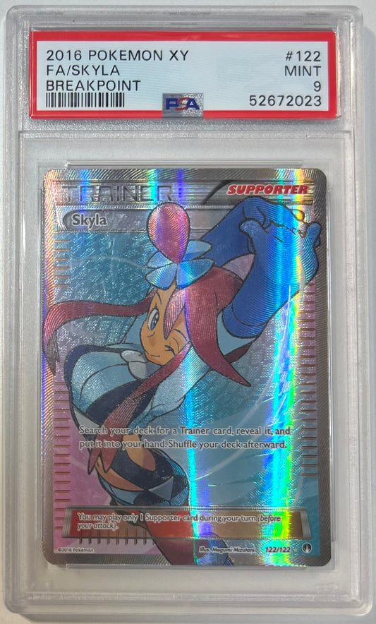 Skyla PSA 9 2016 Pokemon XY Breakpoint #122