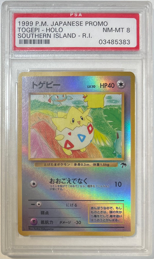 Togepi Holo PSA 8 1999 Pokemon Japanese Promo Southern Islands