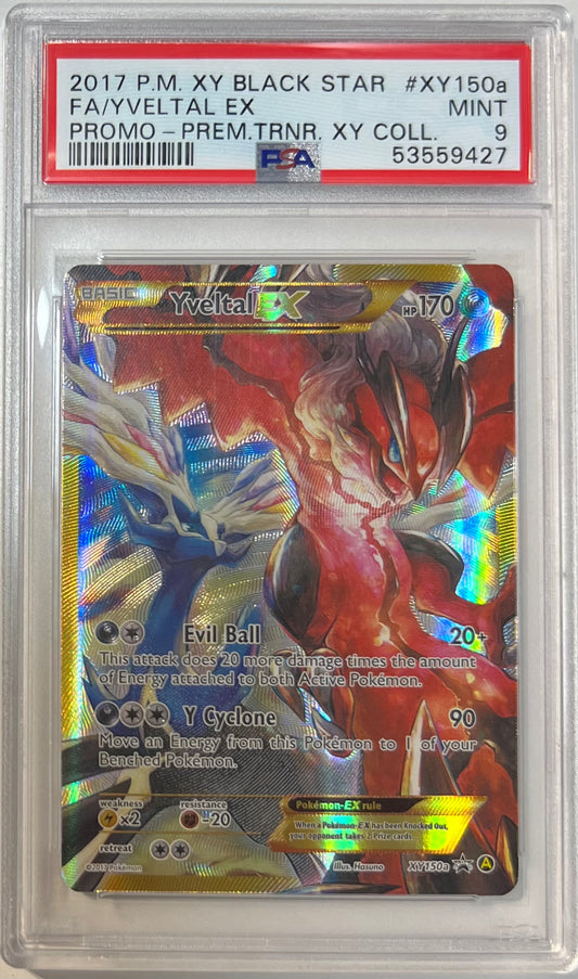 Yveltal EX PSA 9 2017 XY Black Star Promo #XY150a