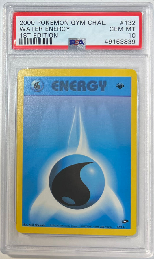 Water Energy 1st Edition PSA 10 2000 Gym Challenge #132