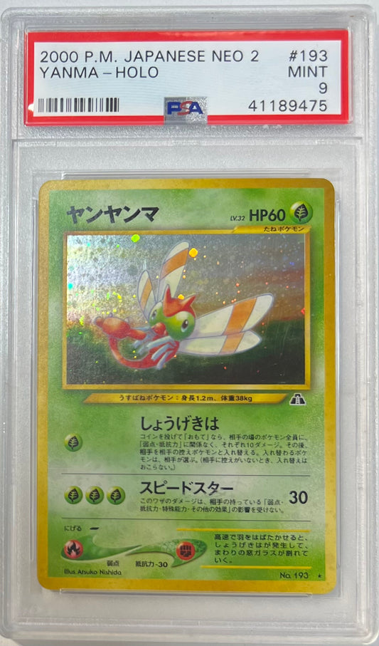 Yanma Holo PSA 9 2000 Japanese Neo 2 #193