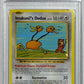 A graded Pokémon XY Imakuni's Doduo trading card, number 112, sealed in a PSA Gem Mint 10 holder. The card features a yellow border and depicts a Doduo running through a grassy field with a small character on the right.