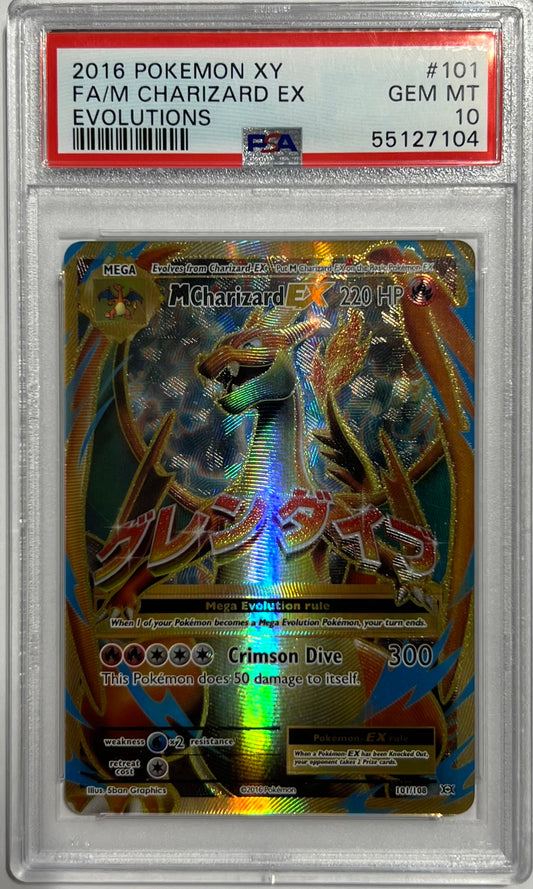 M Charizard EX PSA 10 2016 Pokemon XY Evolutions #101