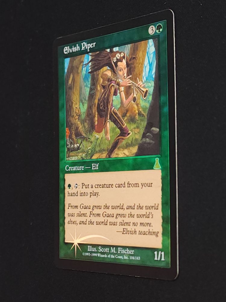 人気メーカー・ブランド MTG Piper Elvish エルフの笛吹き 旧枠*FOIL